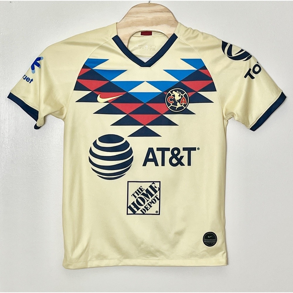 Nike Club America 2019-20 Jersey Medium Yellow‎ Authentic Rare Soccer World Cup